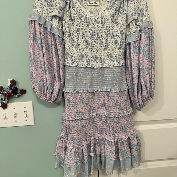 Floral Ruffle Mini Dress - Picture 3 of 4